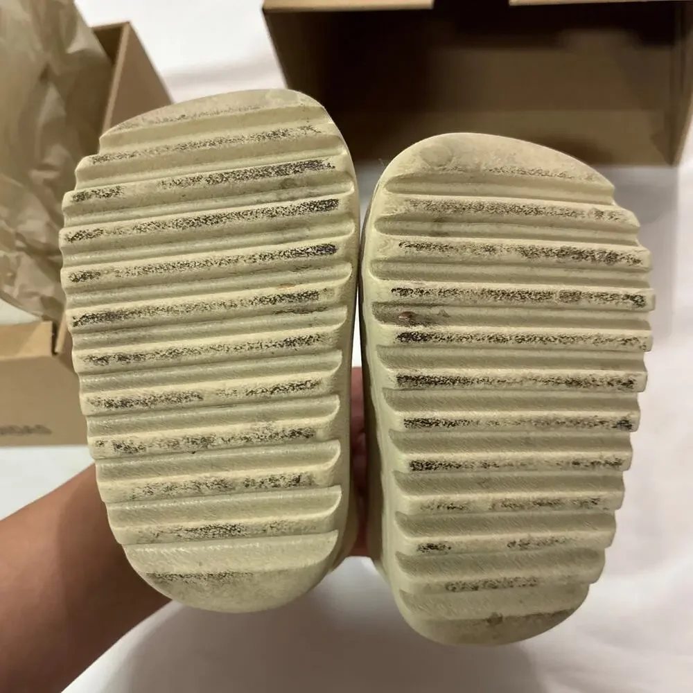 Adidas Kids 5 Toddler Yeezy Slides Bone Designer Comfortable Streetwear Summer